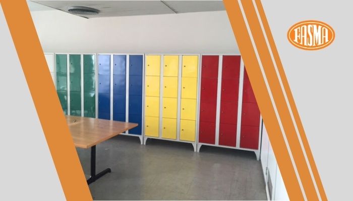 Una scuola che ha scelto gli armadietti metallici Fasma